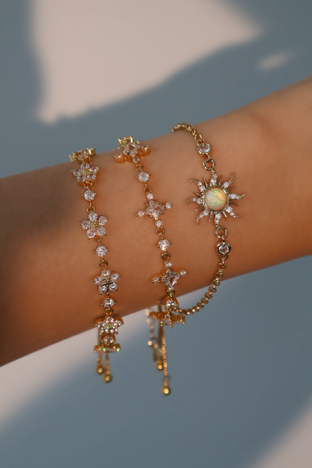 18K Real Gold Plated Starlight Bloom Bracelet
