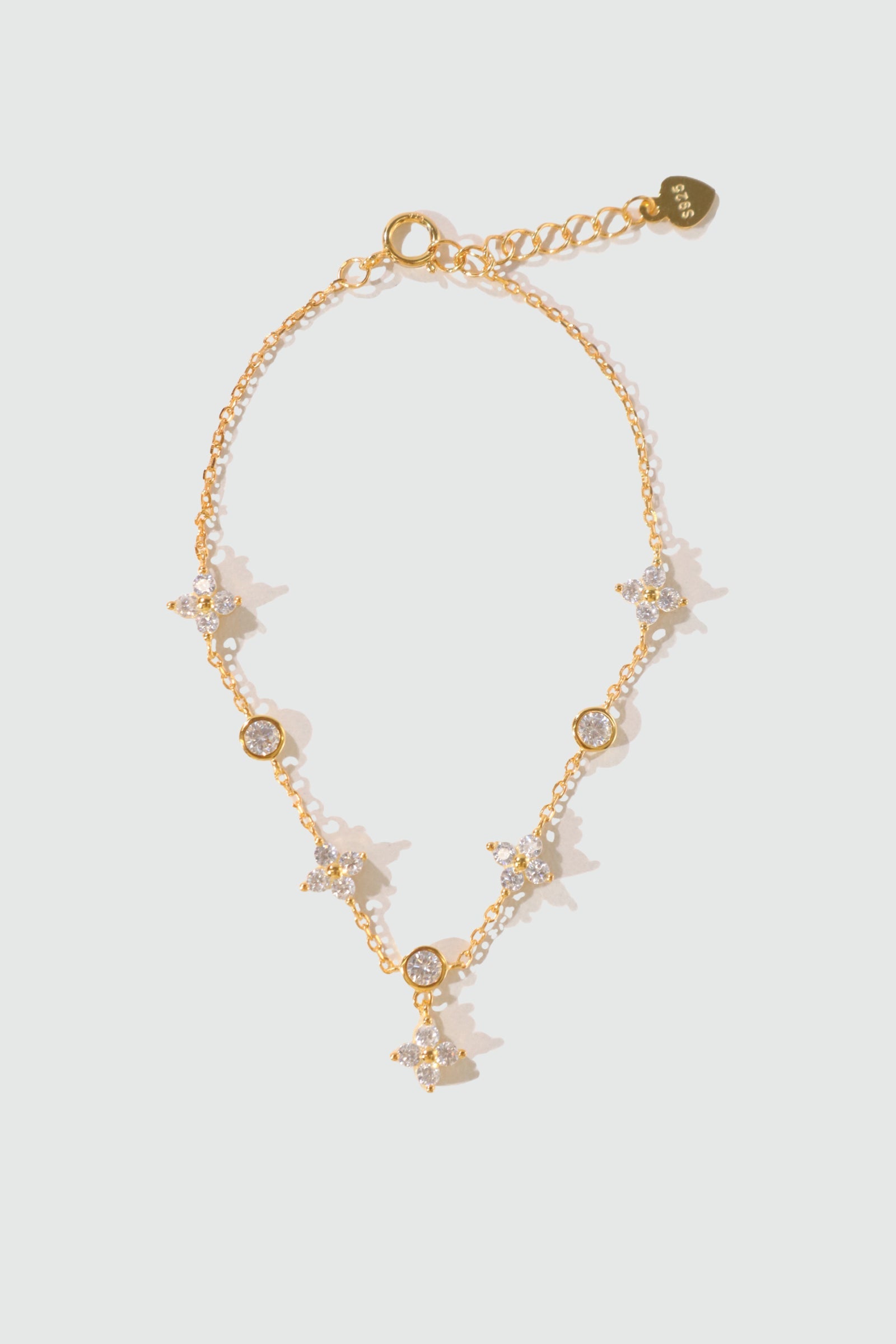 18K Gold Vermeil Multi Starlight Petal Bracelet