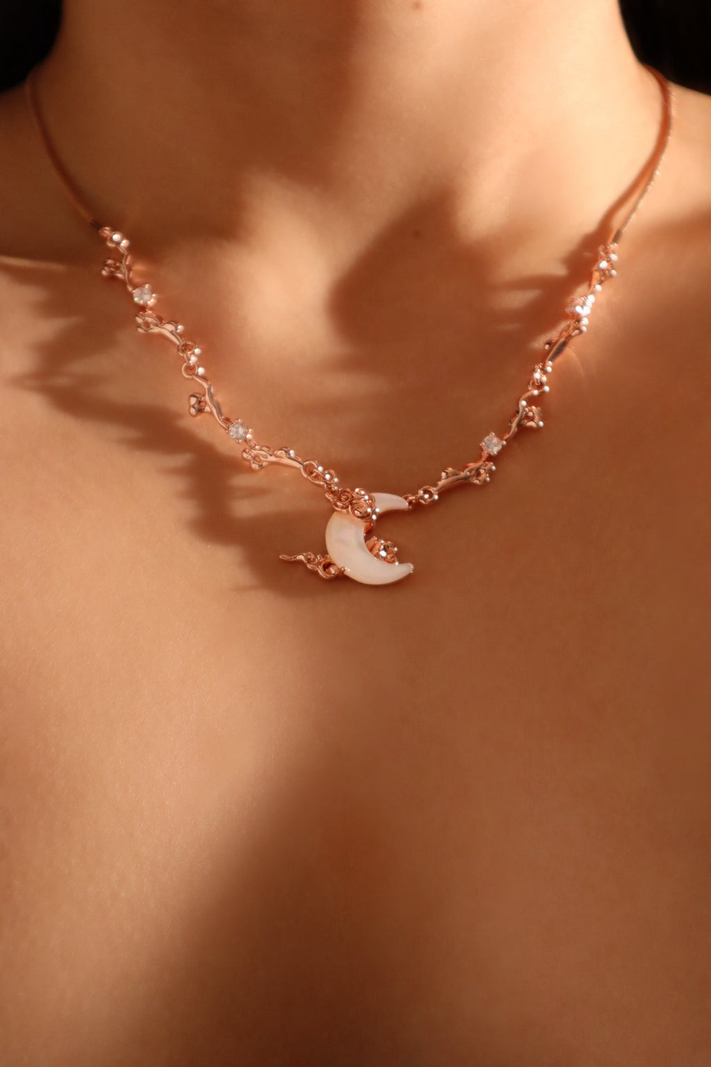 Starlight Moon Wave Necklace Trio Bundle