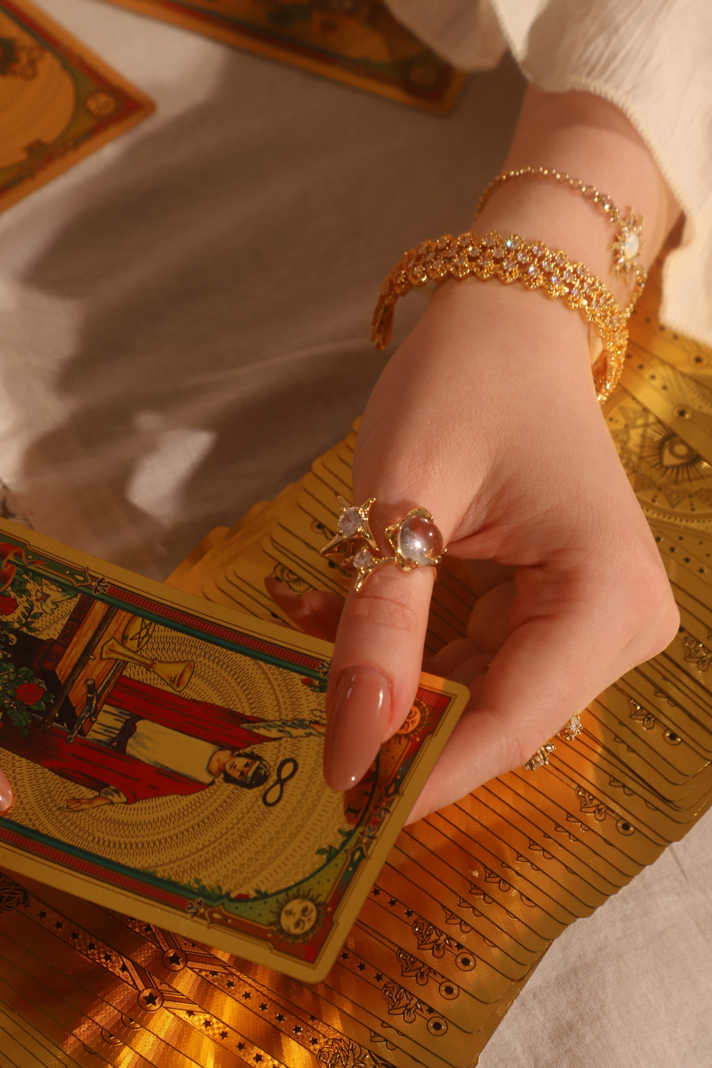 24K Real Gold Plated Diamonds Gypsophila Bracelet