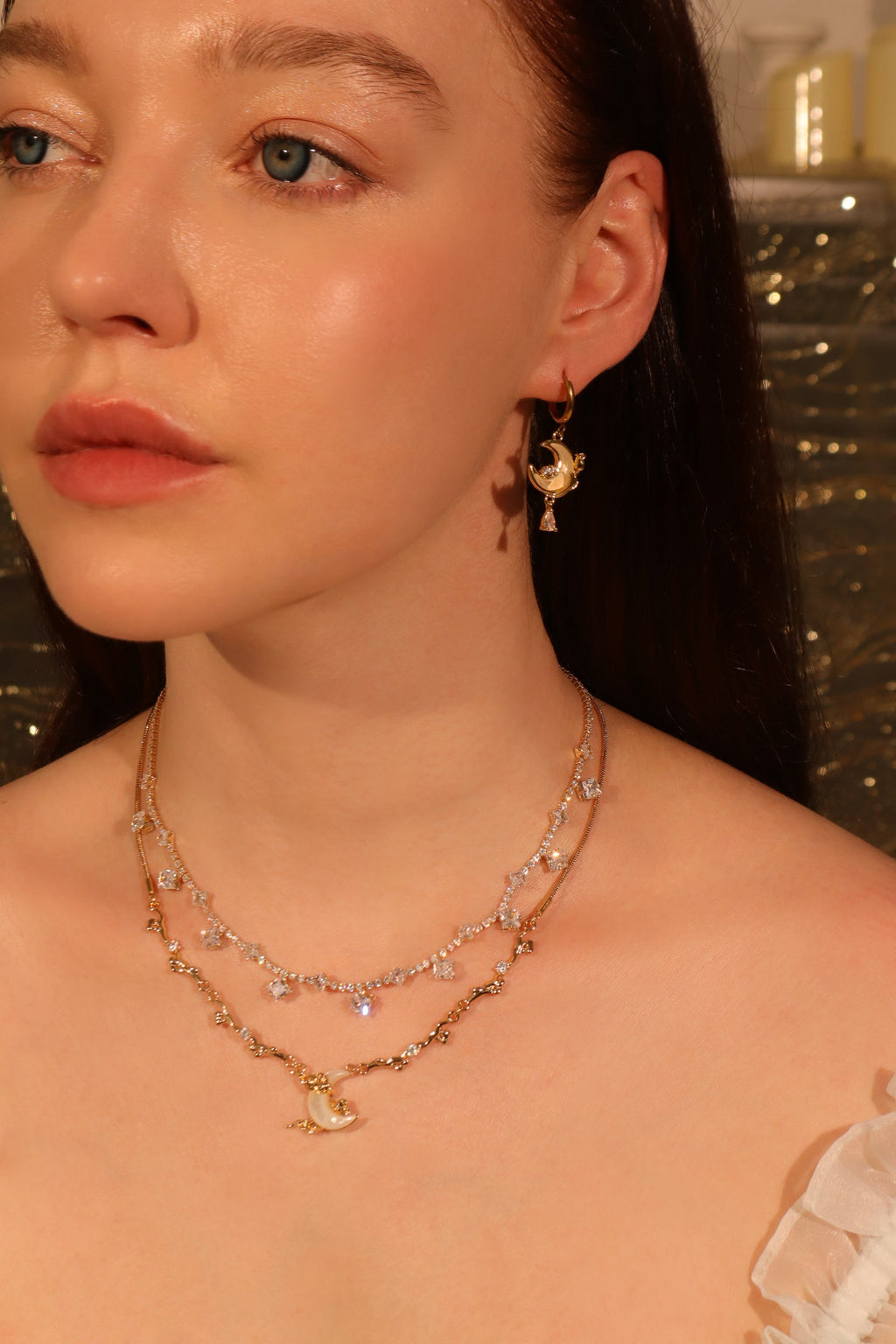 Diamond Moon Necklace Bundle