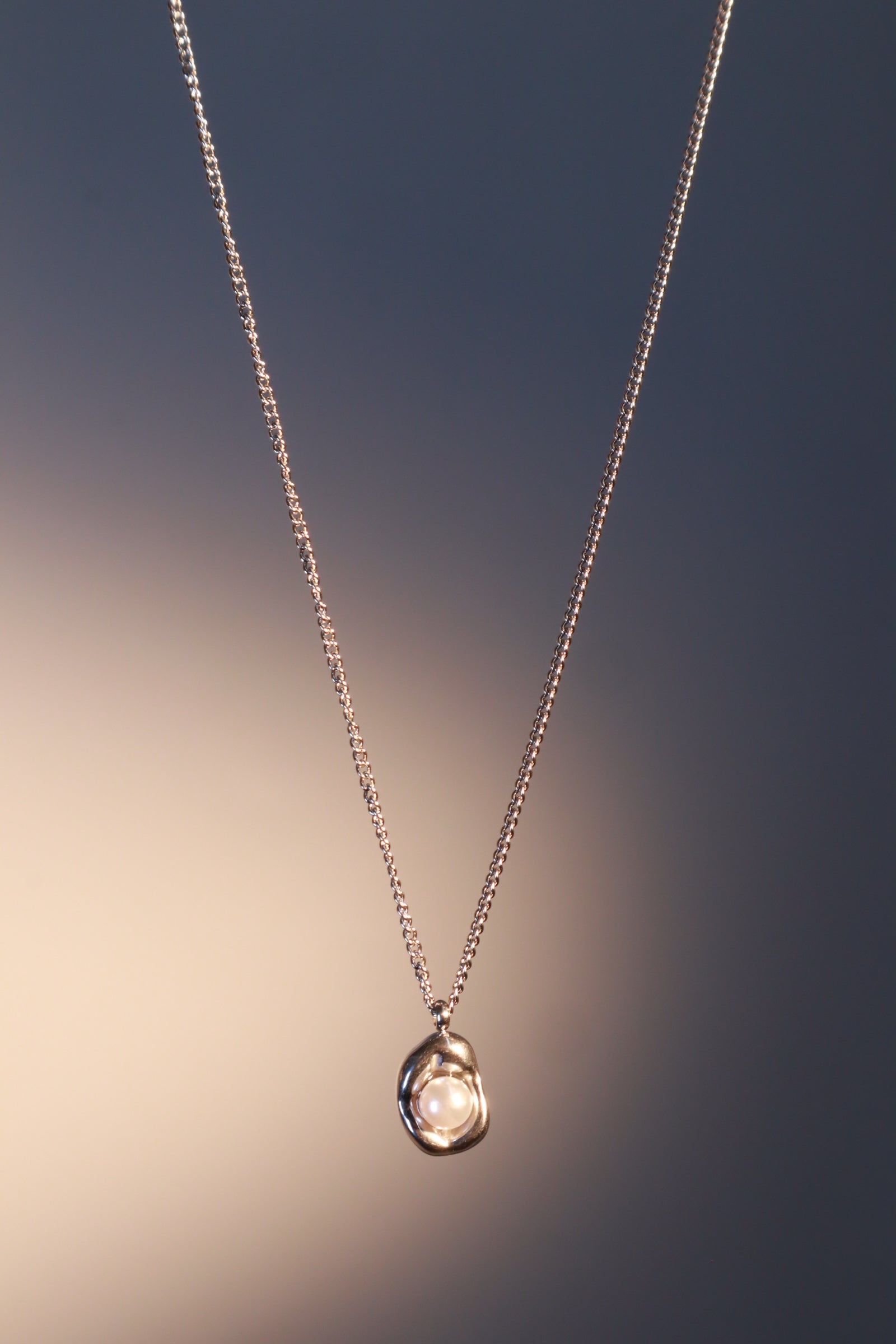 Stainless Steel Pearl Shell Necklace