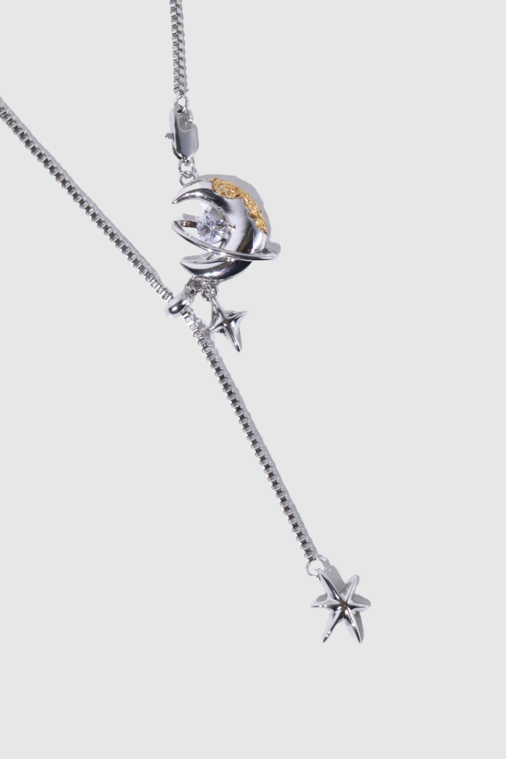 Moon Around Heart Necklace
