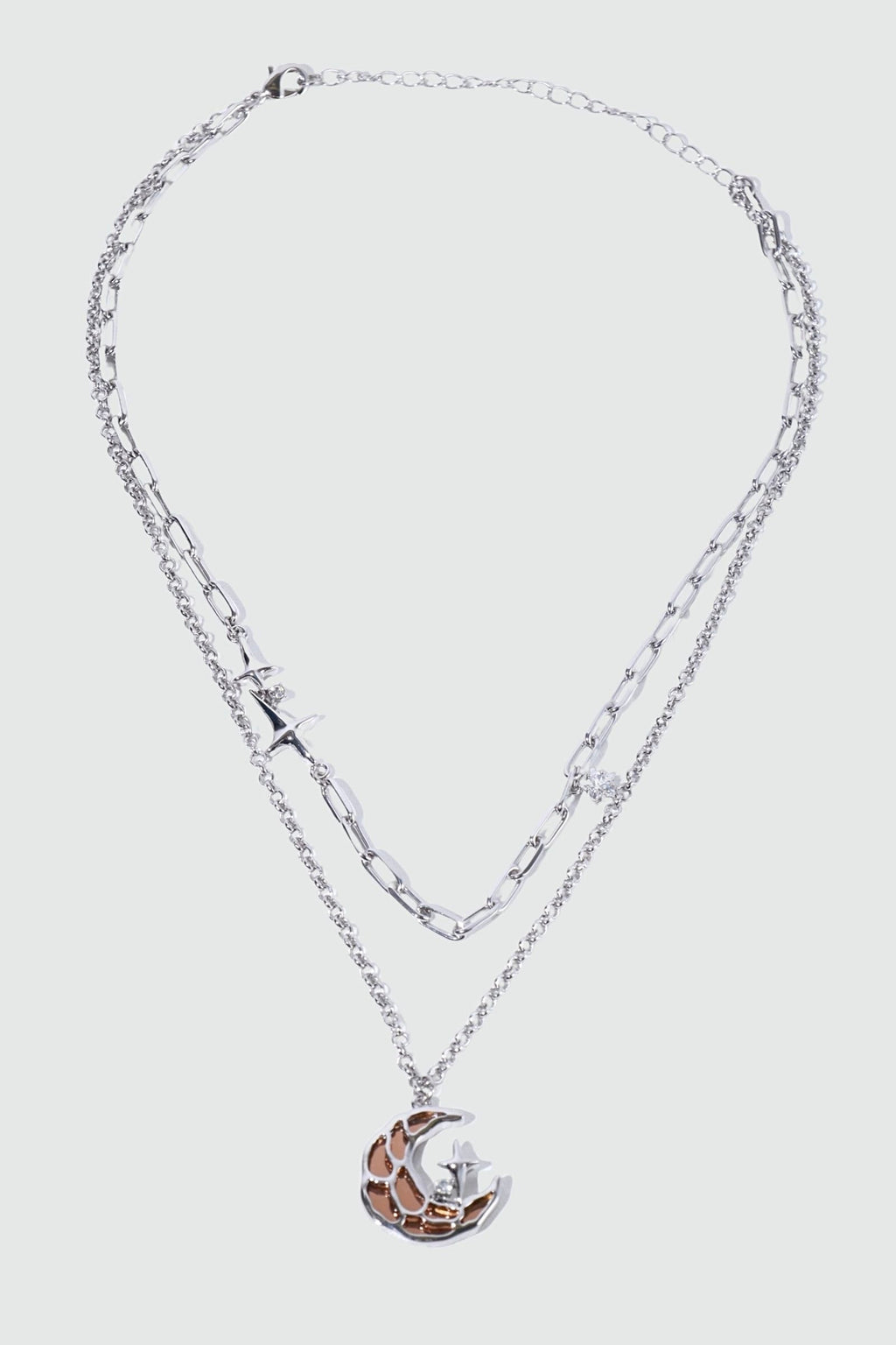 Brown Starlight Moon Necklace