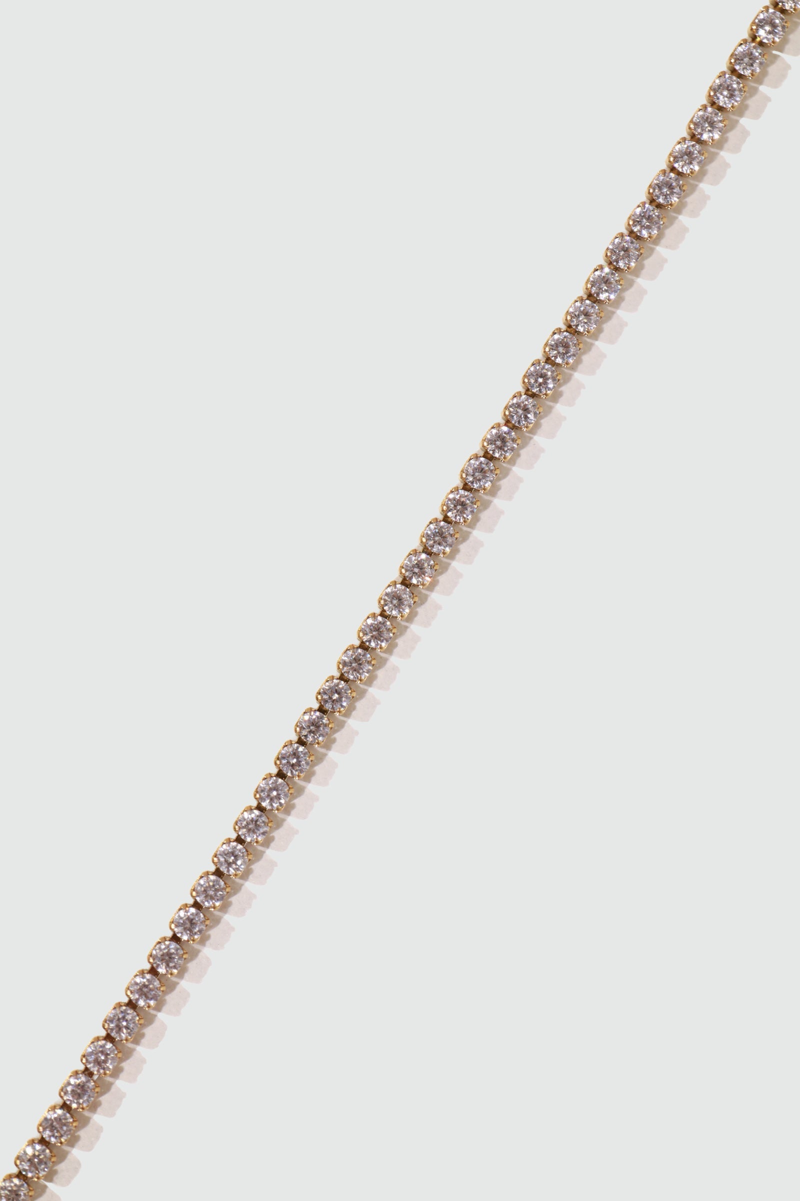 18K Gold Stainless Steel Multi Diamond Tennis Bracelet