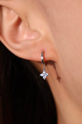 925 Sterling Silver Starlight Petal Hoop Earrings