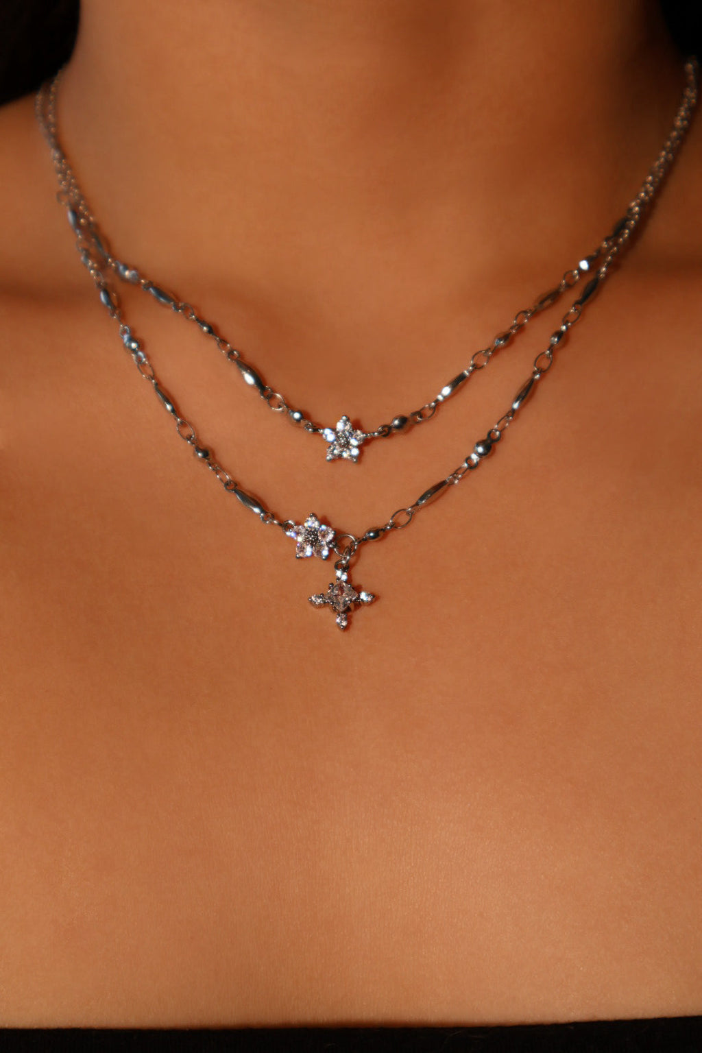 Starlight Bloom Necklace Duo Bundle