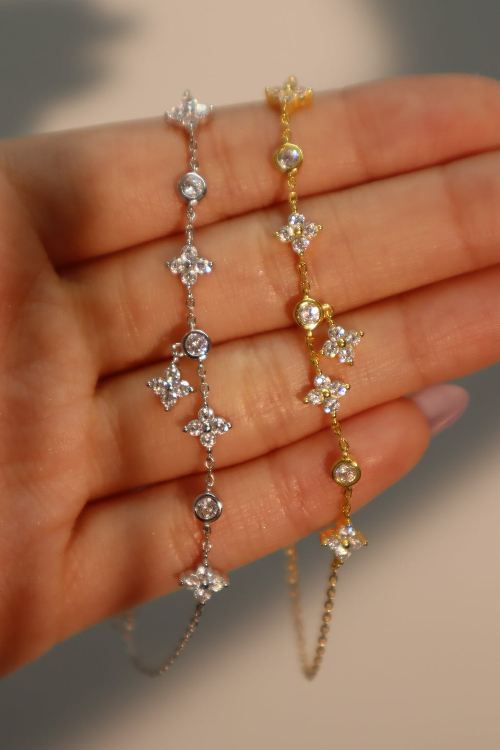 18K Gold Vermeil Multi Starlight Petal Bracelet
