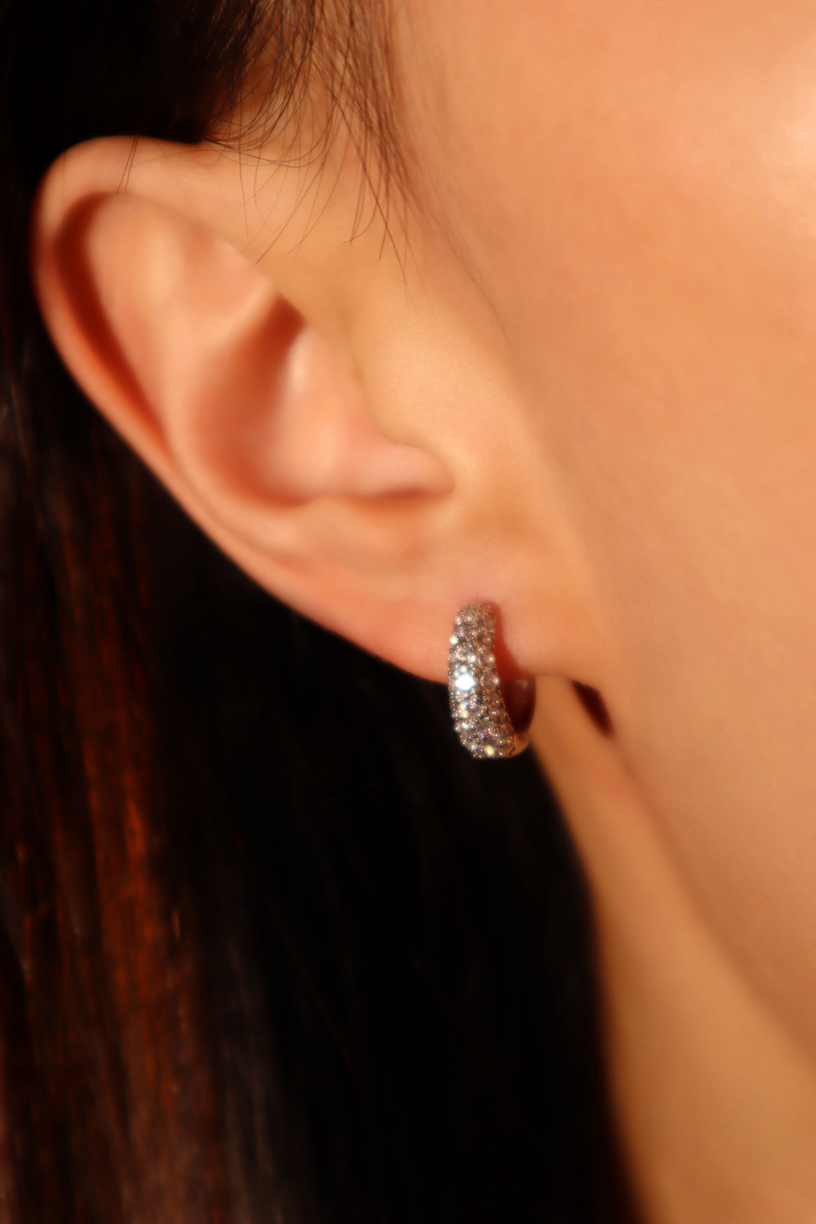 Diamond Galaxy Hoop Earrings