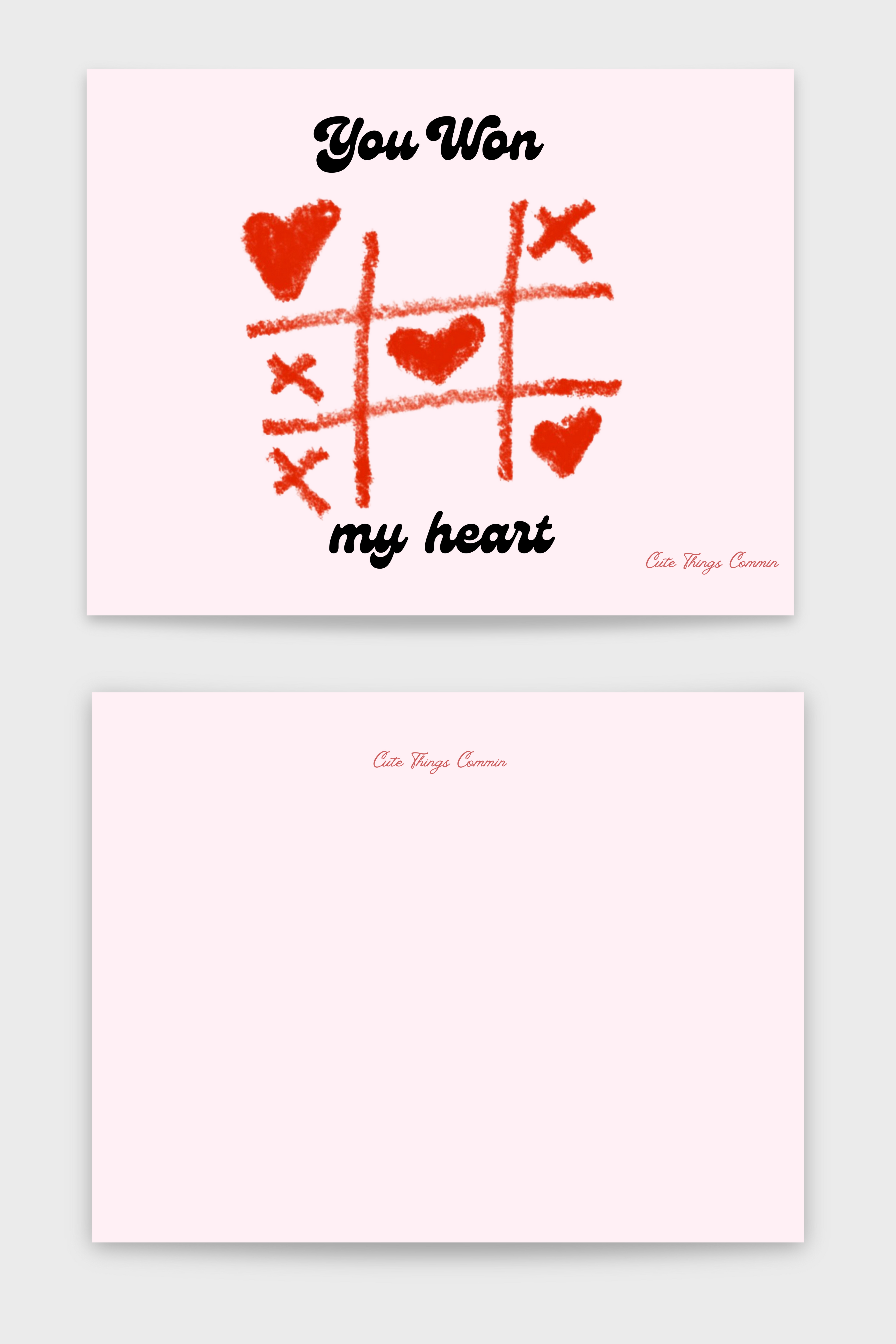 YOU WON MY HEART CARD