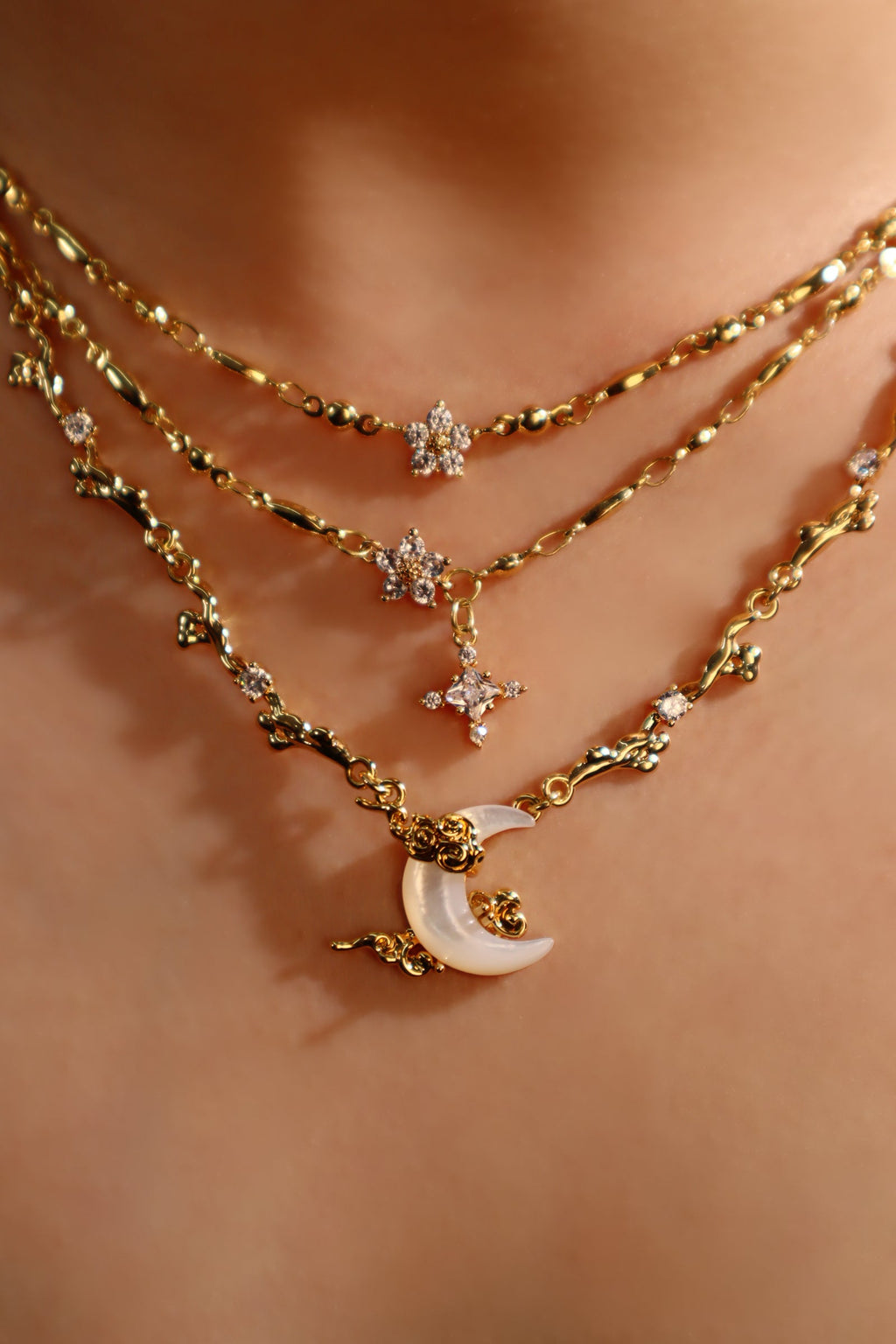 Starlight Moon Necklace Bundle