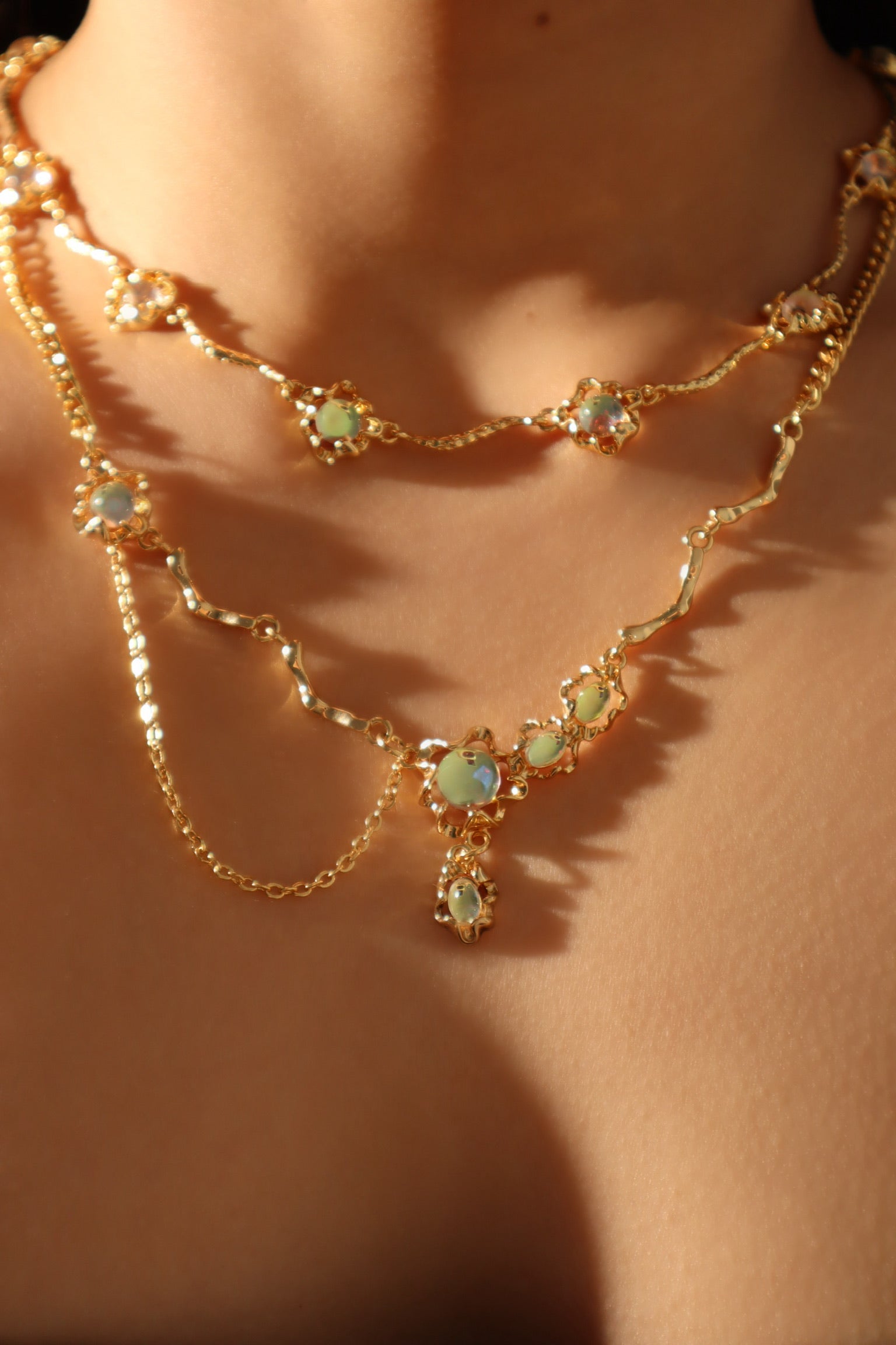 Opal Necklace Duo Bundle