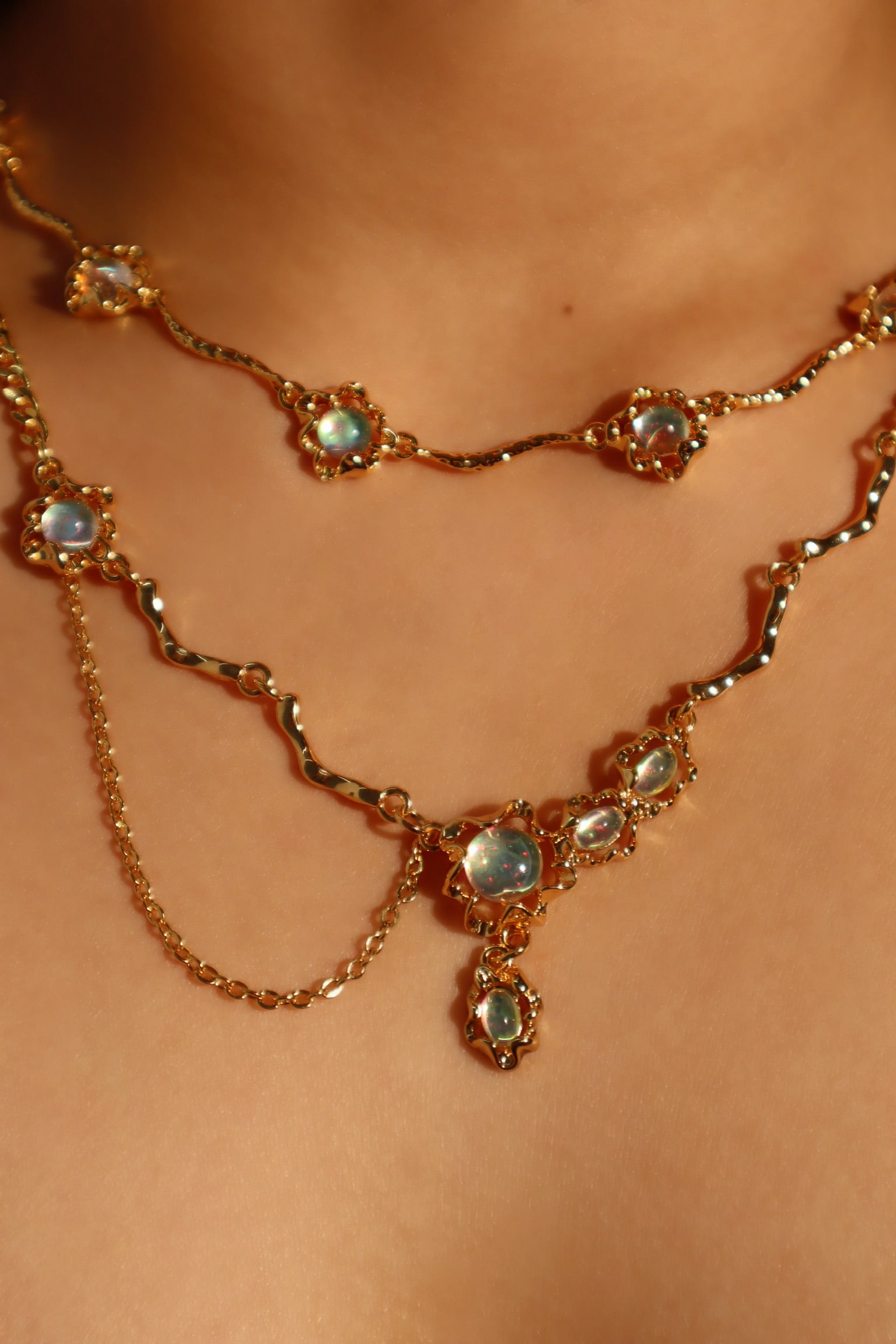 Opal Necklace Duo Bundle
