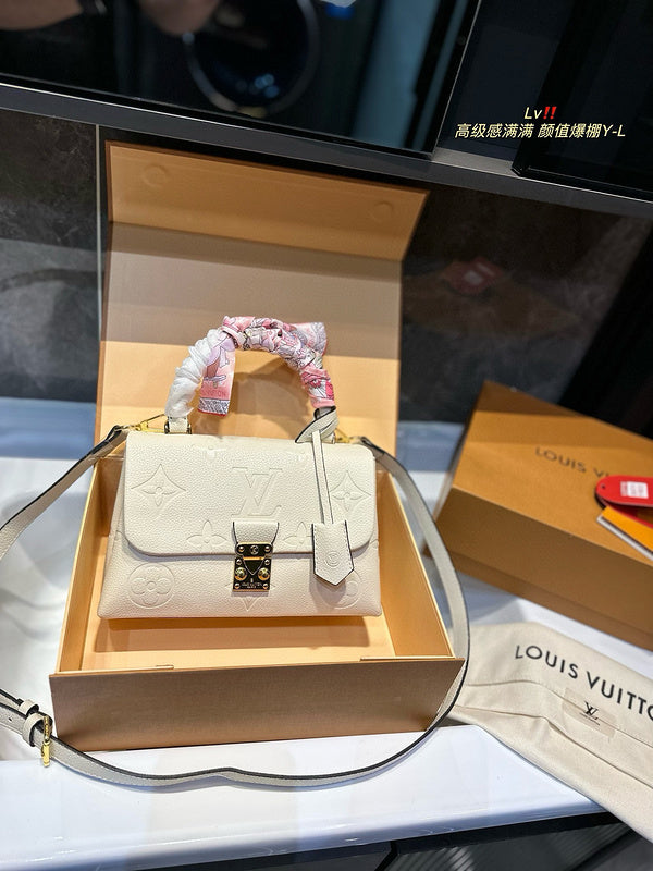 ALP14 Leather Bag 24-16-9CM Handbag With box