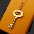 LVN014   Large Key Long Necklace Jewelry
