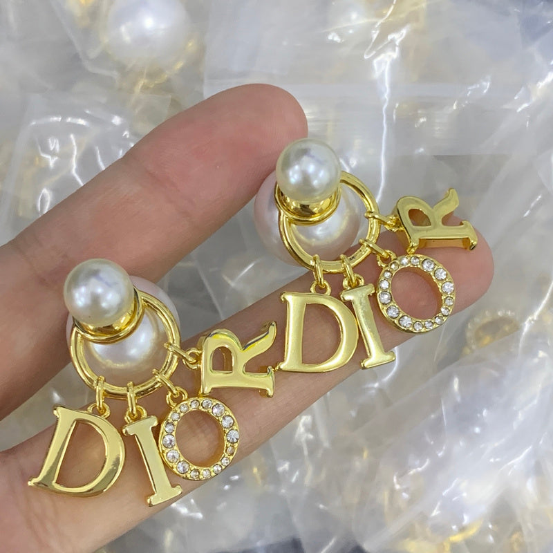 DIN38   Classic Fashion D-Letter Jewelry Necklace bracelet for women