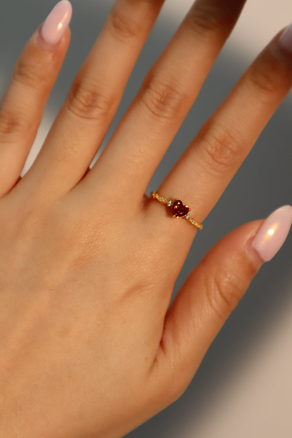24K Gold Vermeil Heart Ring