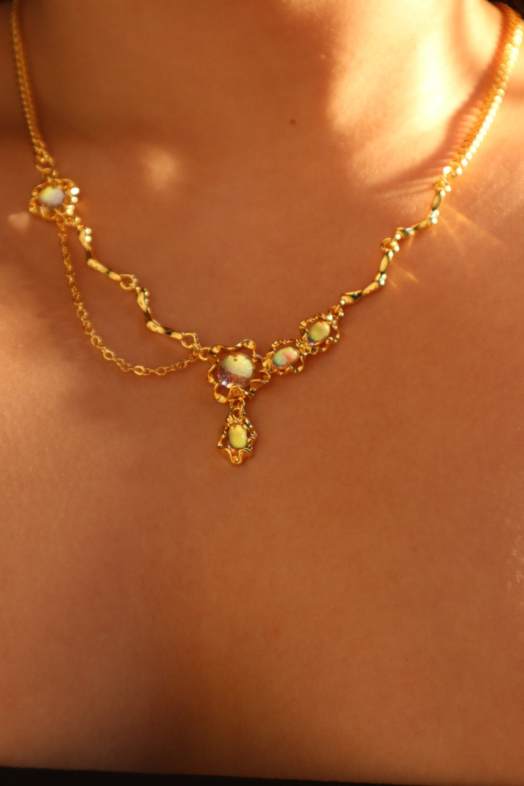 Opal Necklace Duo Bundle